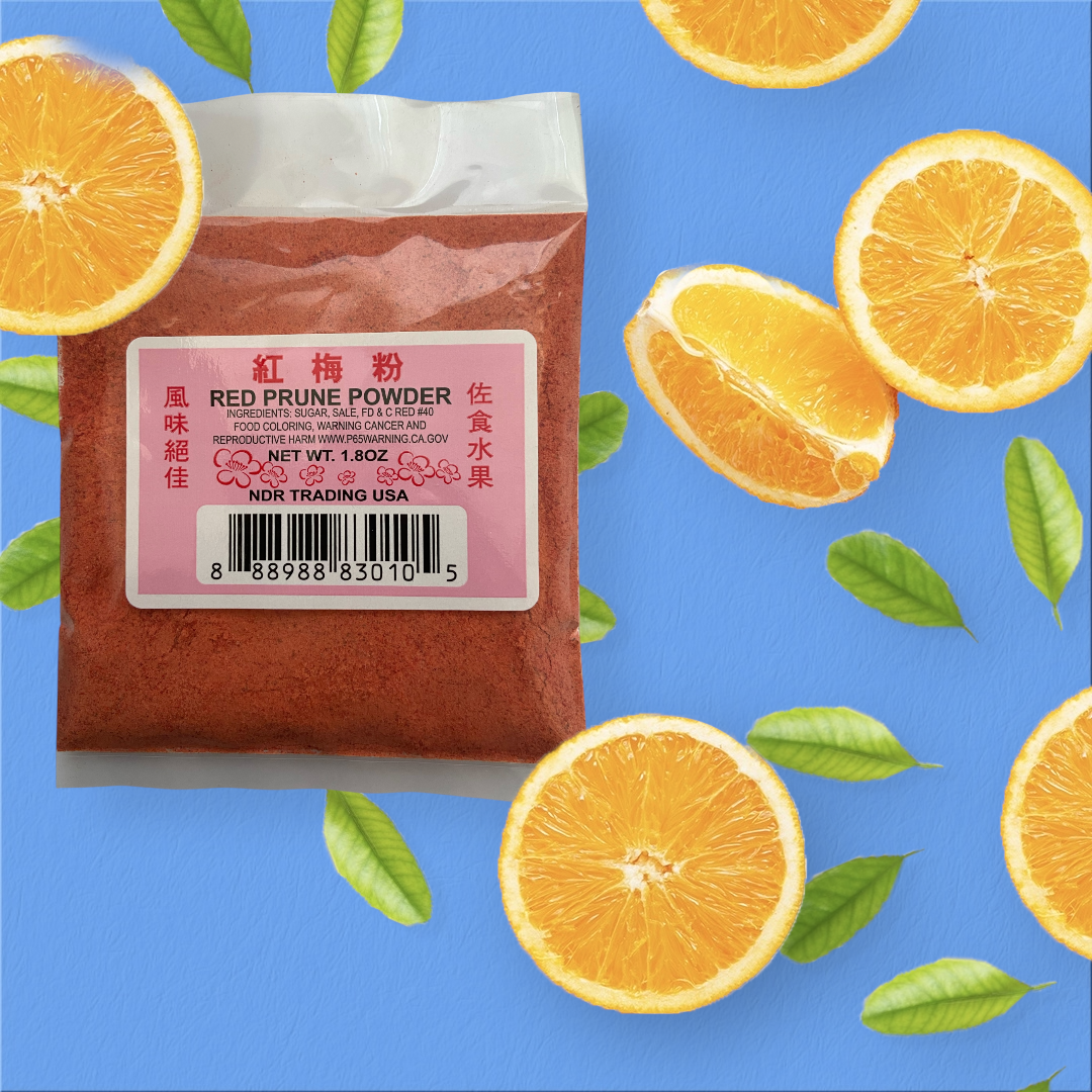 NDR Li Hing Mui Powder Hawaii's Fav Snack Seasoning Red Prune 1.8oz