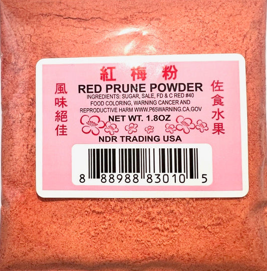 NDR Li Hing Mui Powder Hawaii's Fav Snack Seasoning Red Prune 1.8oz